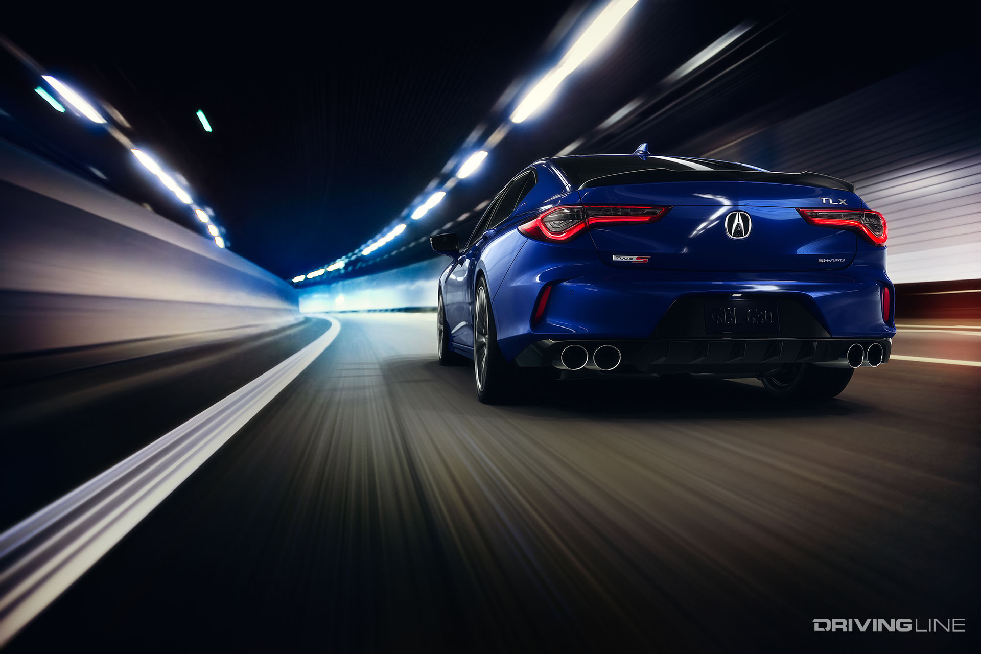2021 Acura TLX Type S Rear Blue