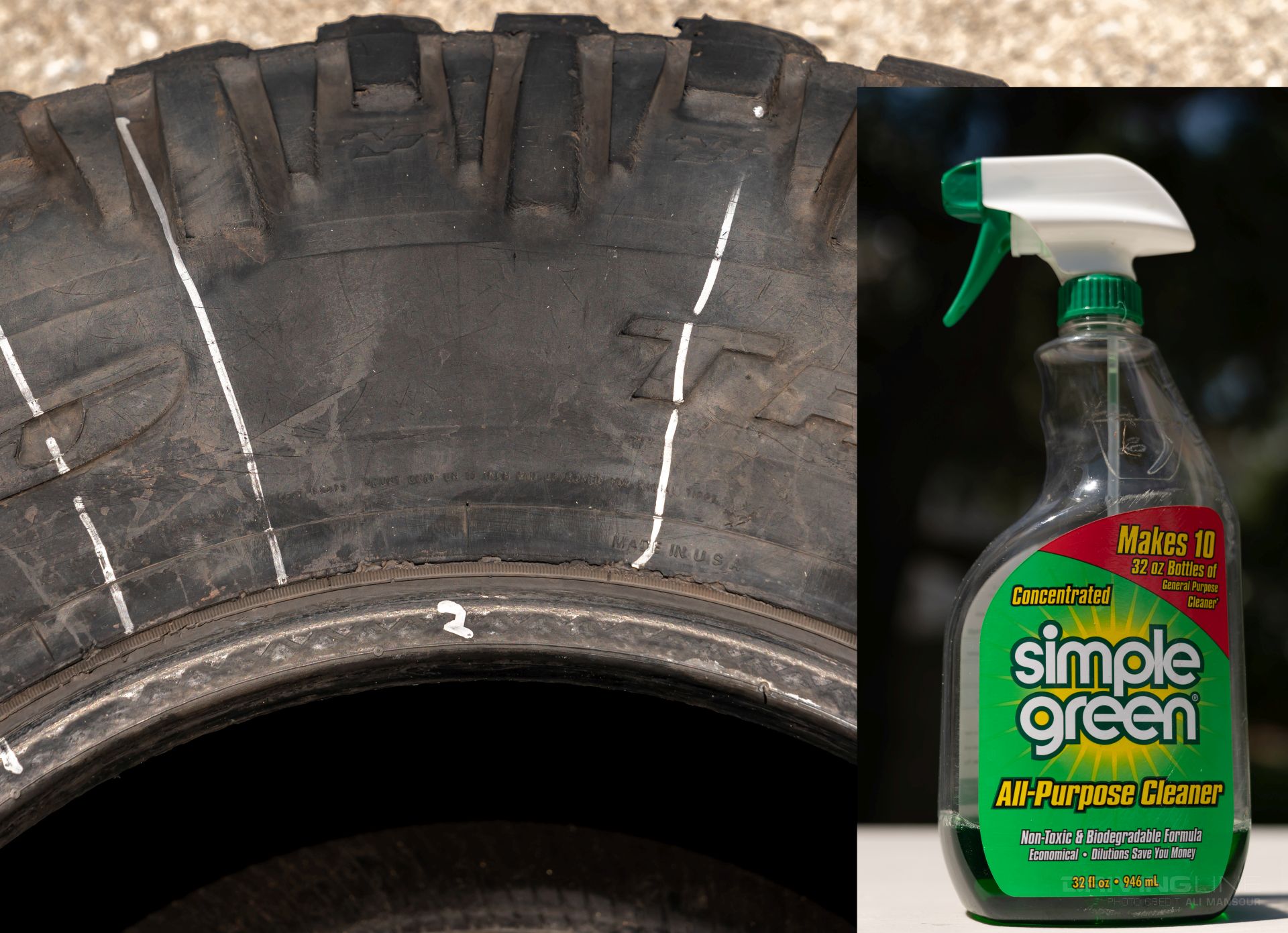 simple green for tire cleaning