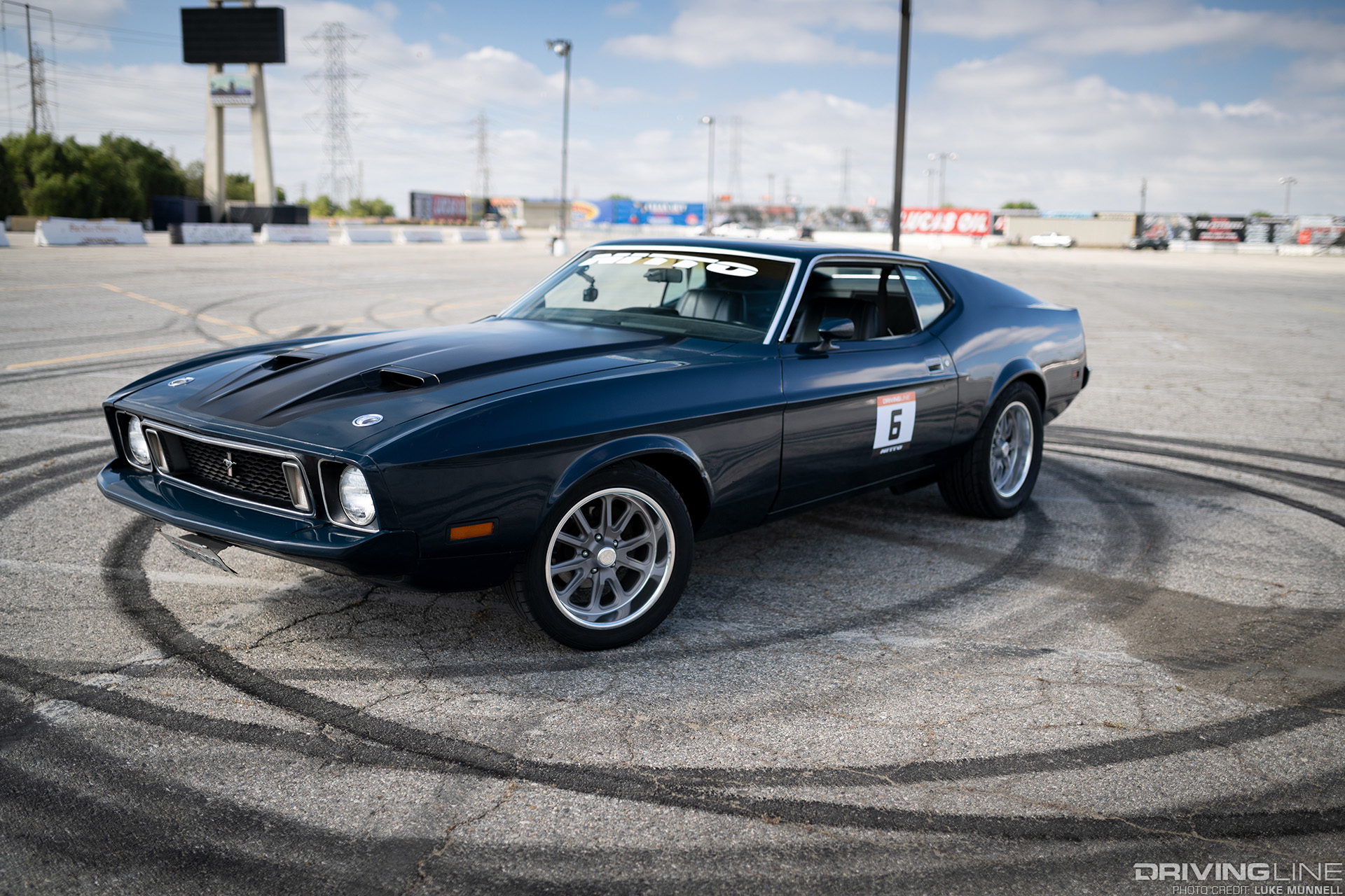 1973 Ford Mustang Mach 1 front driver side view