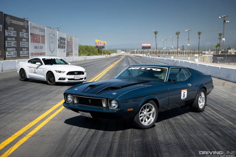 1973 Mustang Mach 1 versus 2016 Mustang GT