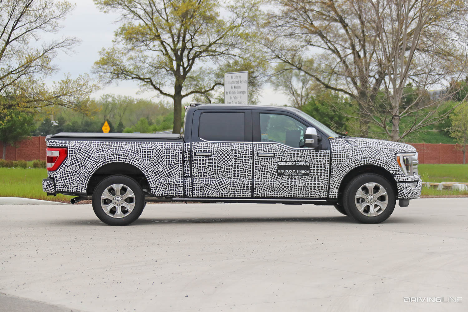 Ford F150 Platinum truck side profile