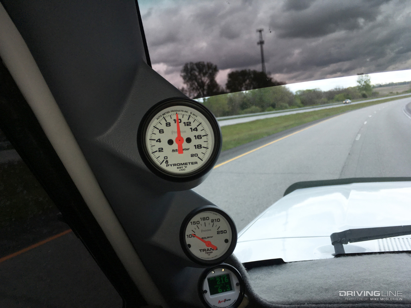 Diesel Pyrometer A Pillar Analog Gauge