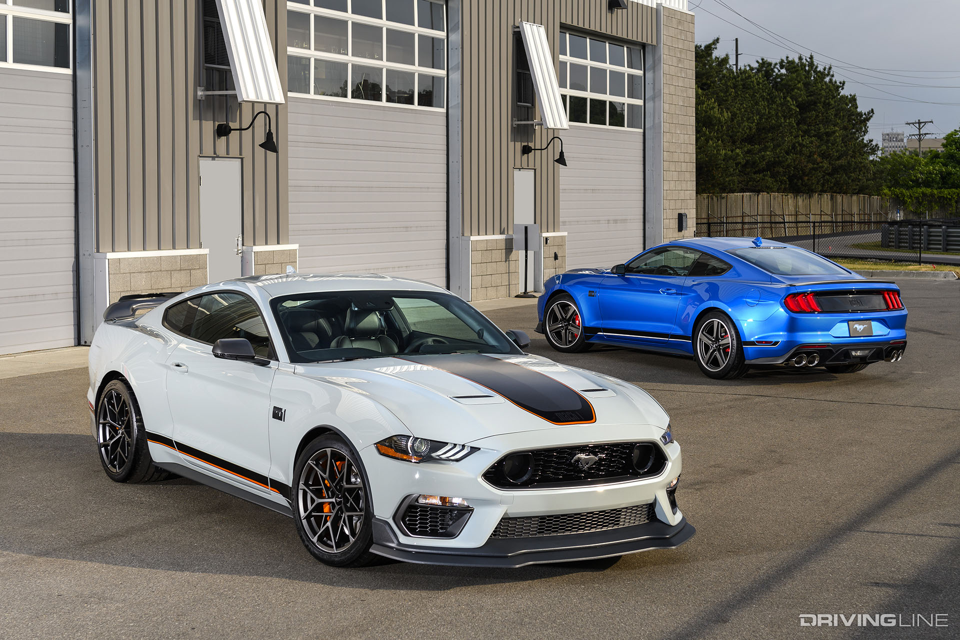 2021 Ford Mustang Mach 1 White & Blue