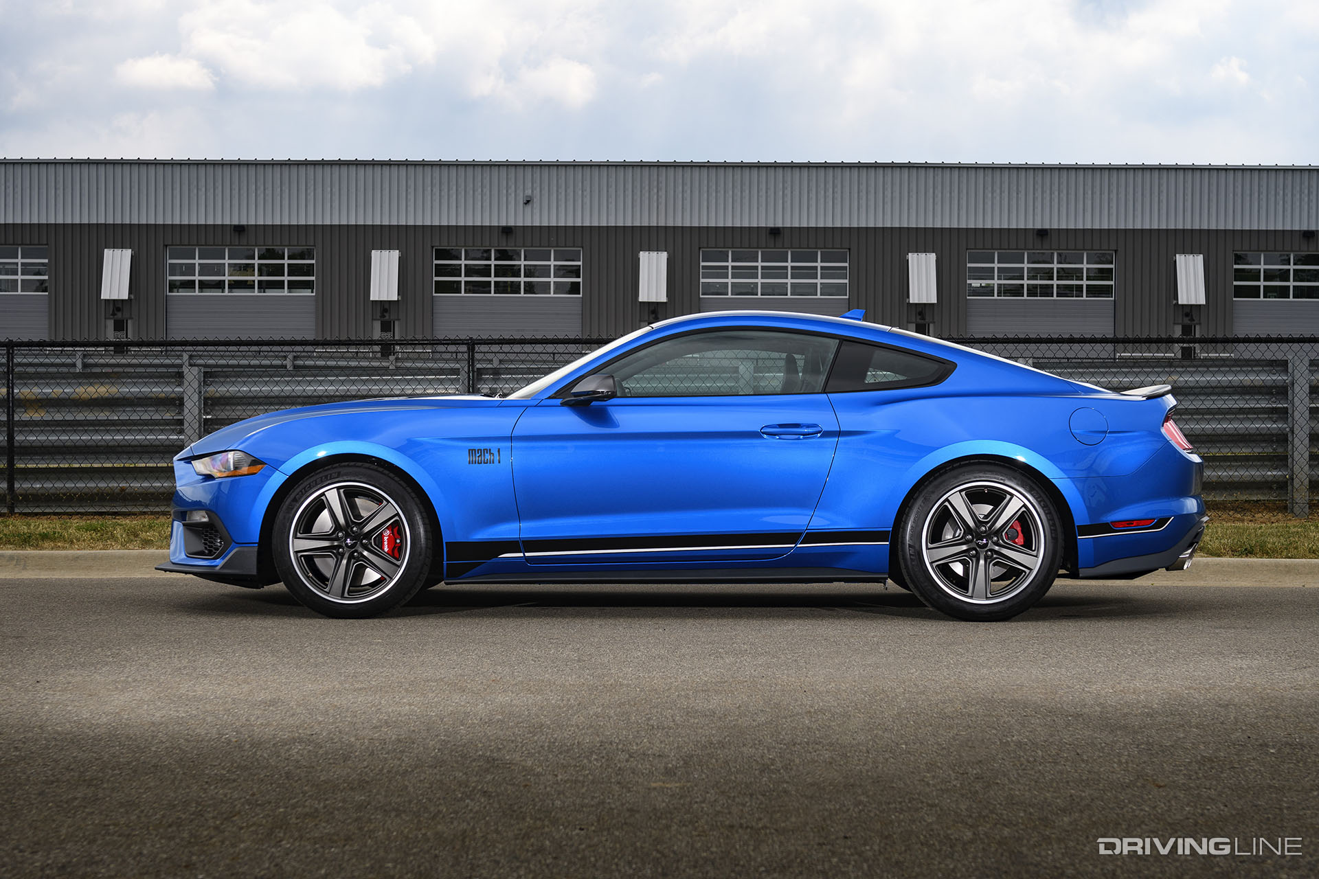 2021 Ford Mustang Mach 1 Blue Side View
