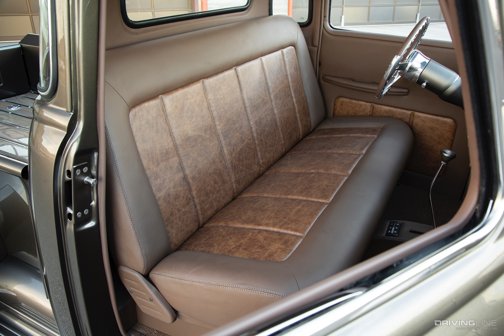 Bench Seat of Craig and Aron Kendall's '50 Chevy 3100 Pickup