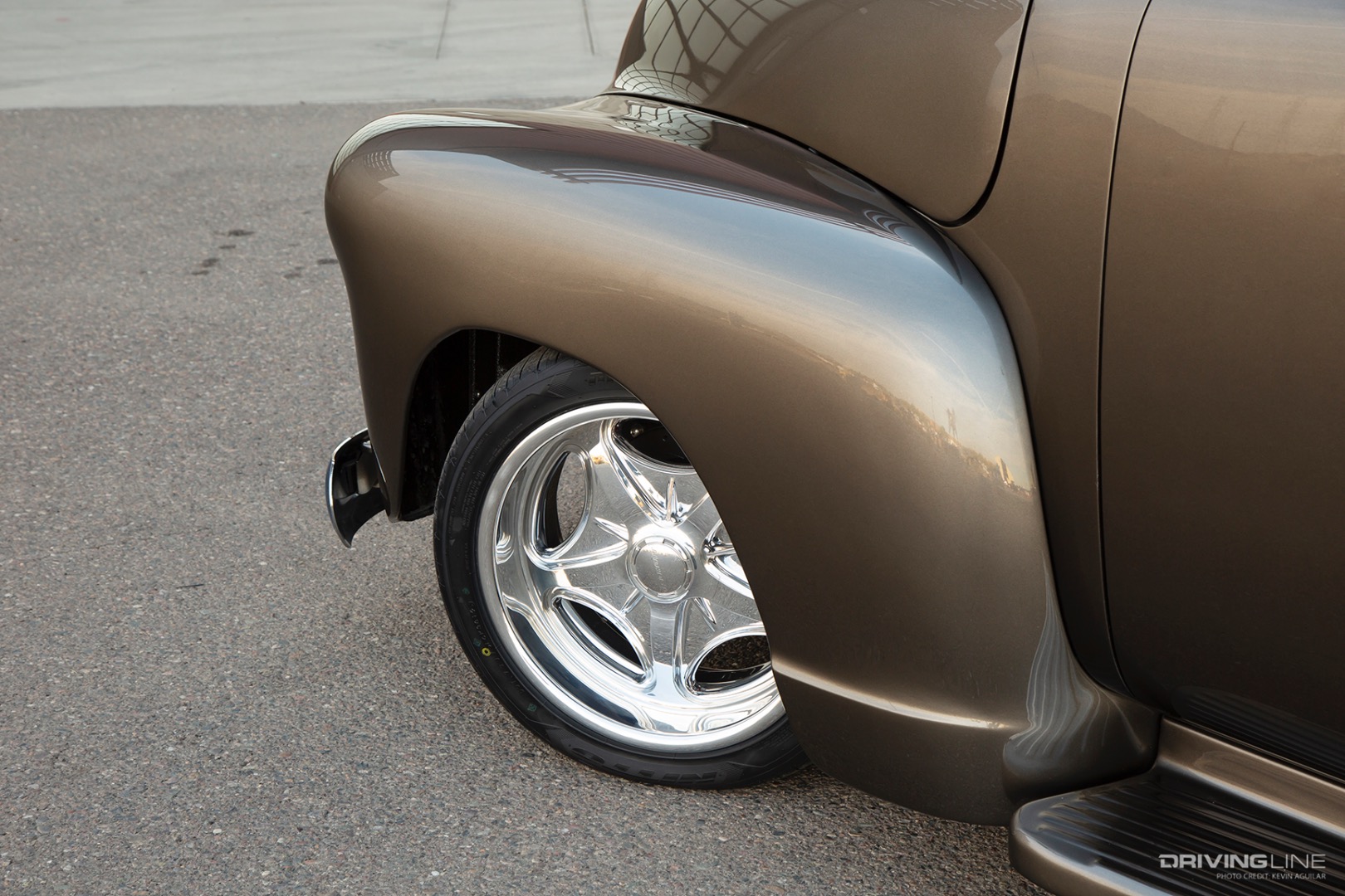 Nitto Motivo and Schott Wheels of Craig and Aron Kendall's '50 Chevy 3100 Pickup