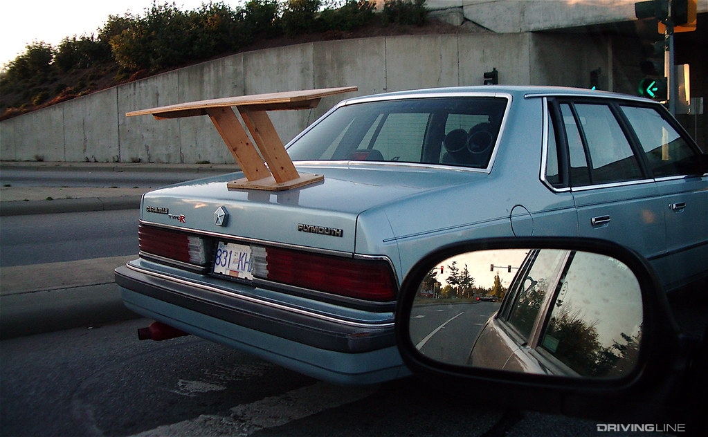 Wooden car wing