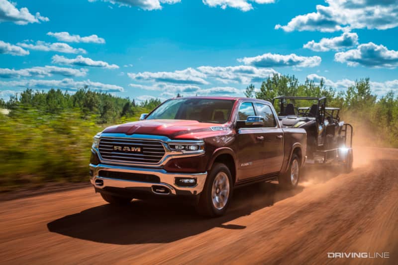 2020 Ram 1500 EcoDiesel Towing a Trailer