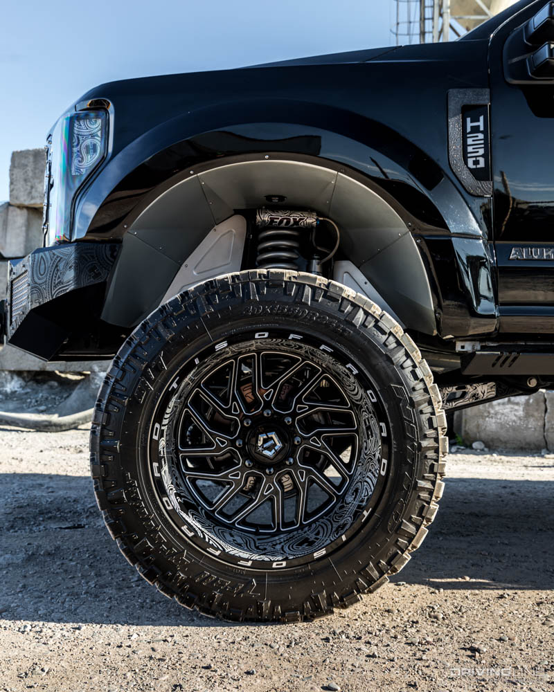 Nitto 40-inch Trail Grappler tires on a lifted Ford F250 Truck
