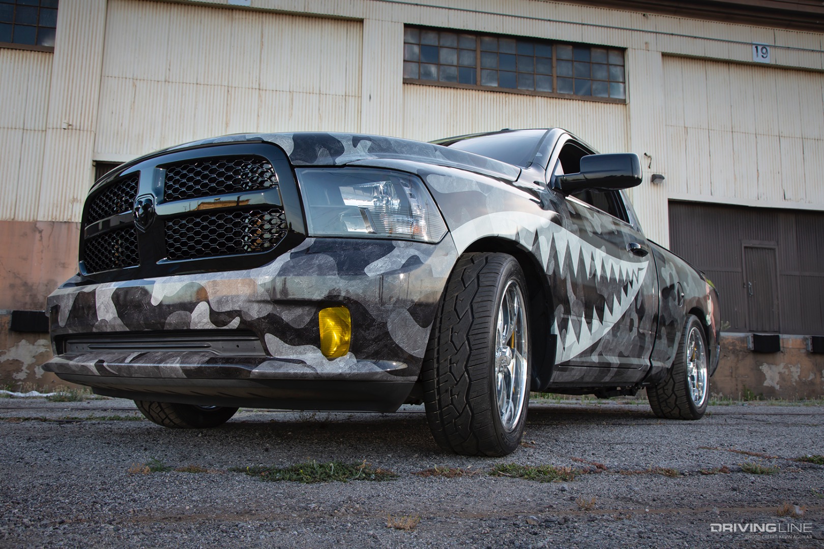 Front of Ellie "Mopar Ellie" Moreno's Lonestar '14 Ram