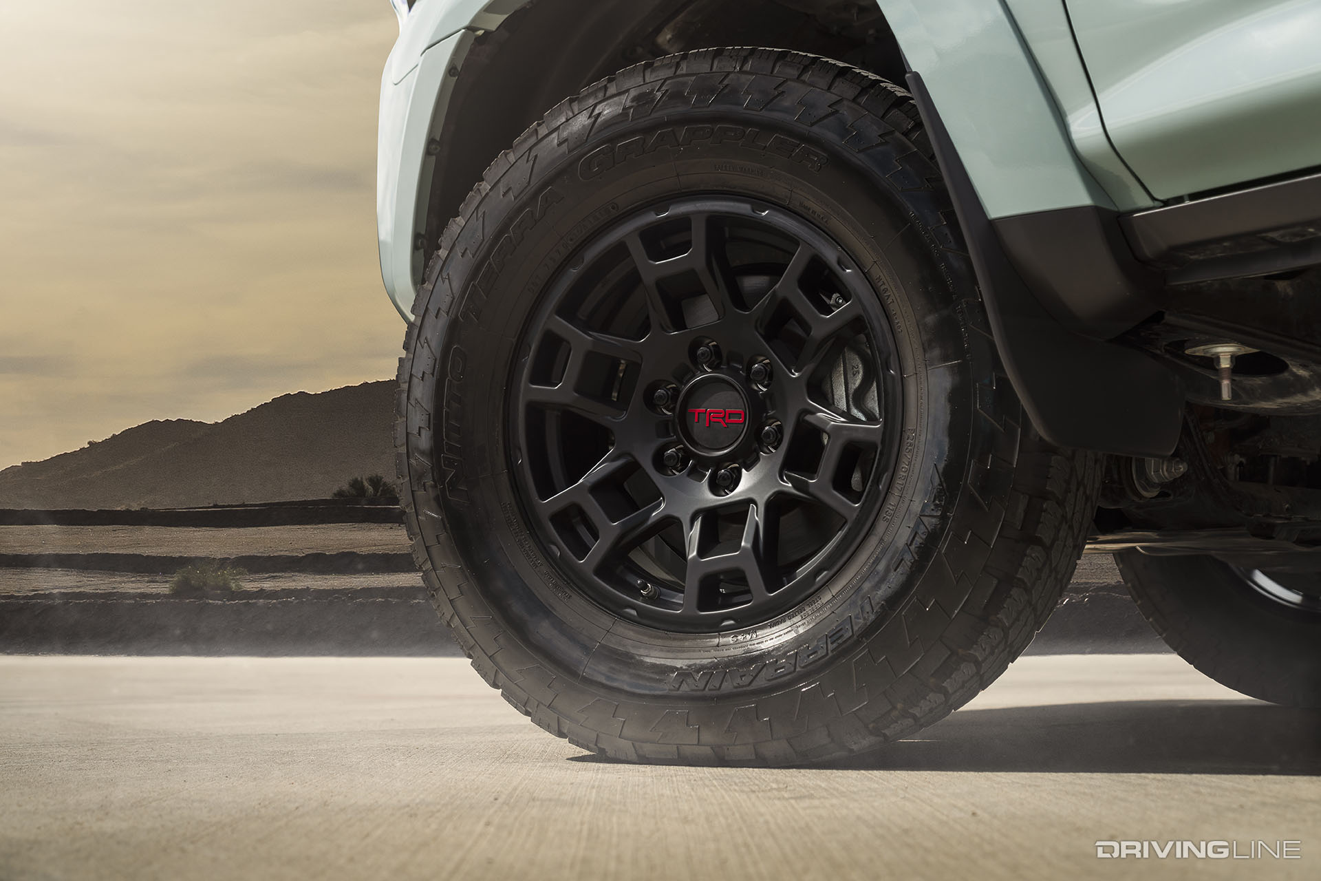 Nitto Terra Grappler all -terrain tire on Toyota TRD Pro
