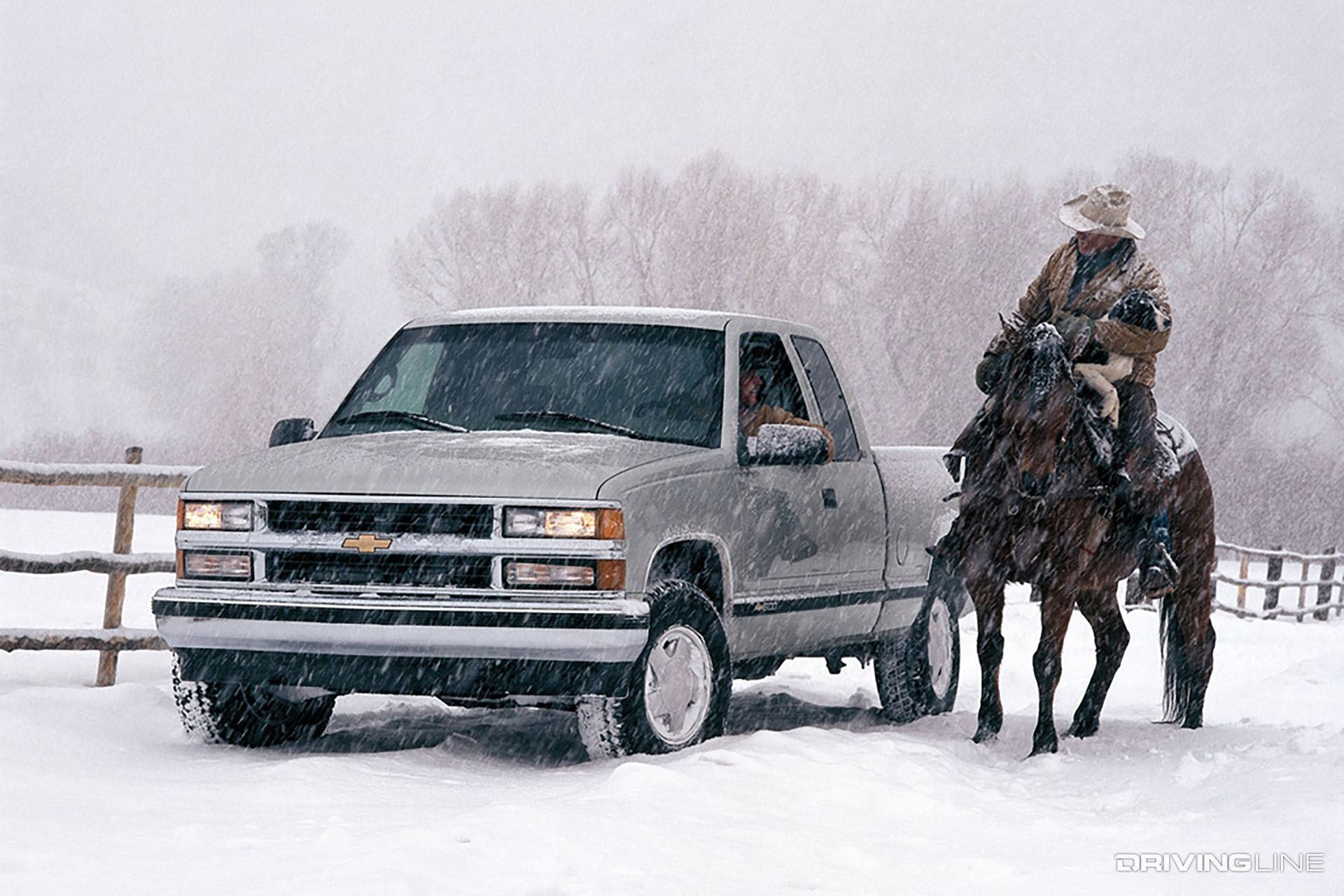 Chevy C/K Extended Cab Pickup Snow