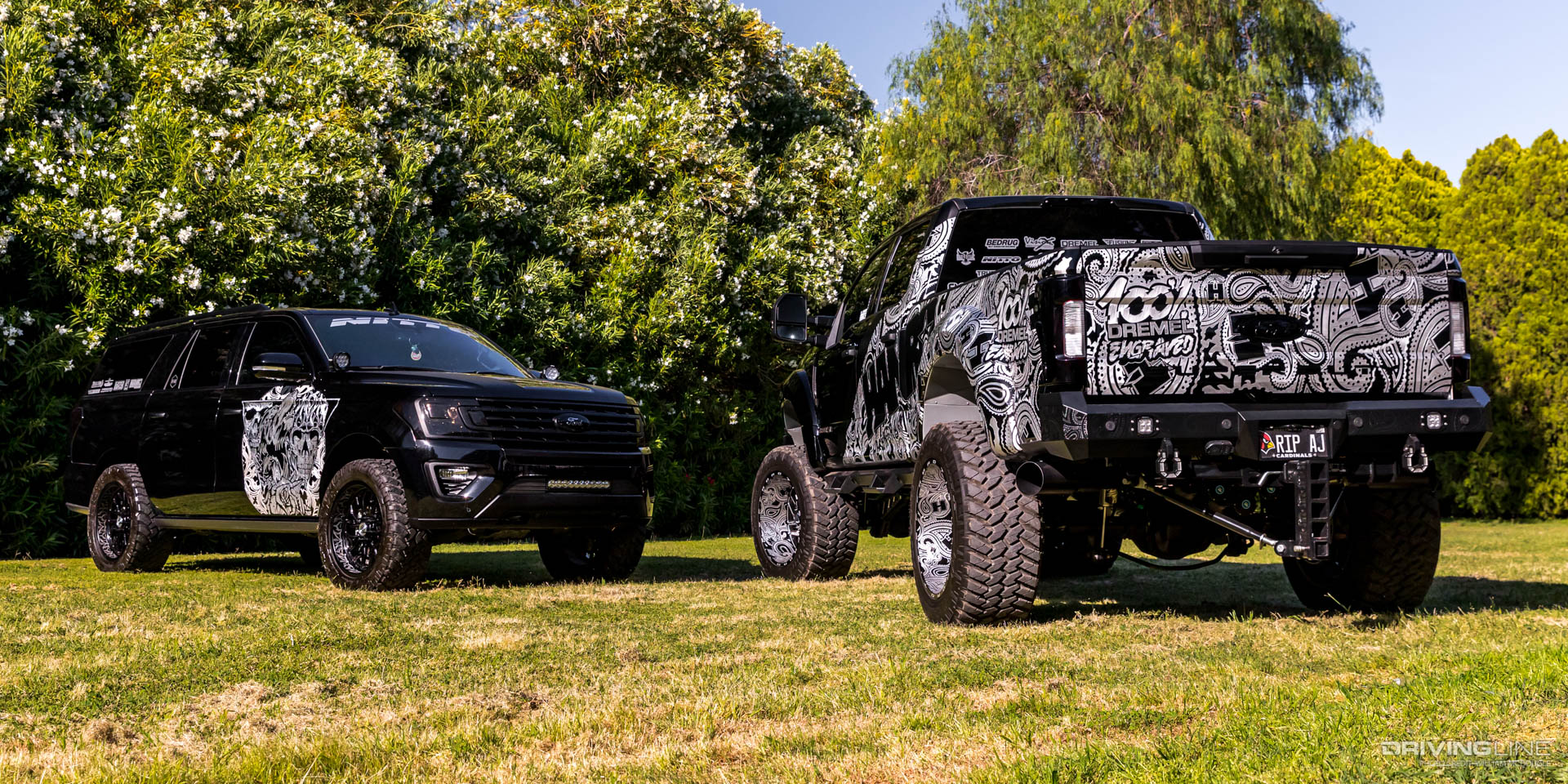 Hanro Ford Expedition and F-250 on Trail Grappler Tires
