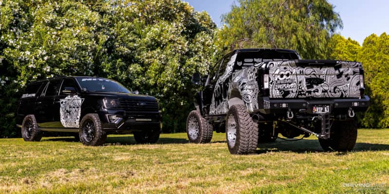Hanro Ford Expedition and F-250 on Trail Grappler Tires