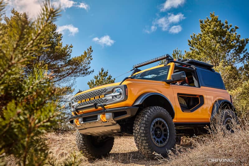 New Bronco off-roading