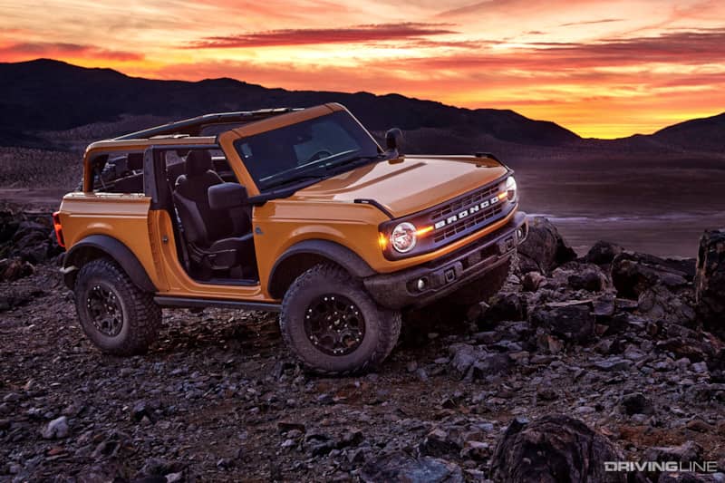 2020 Ford Bronco Yellow Two Door