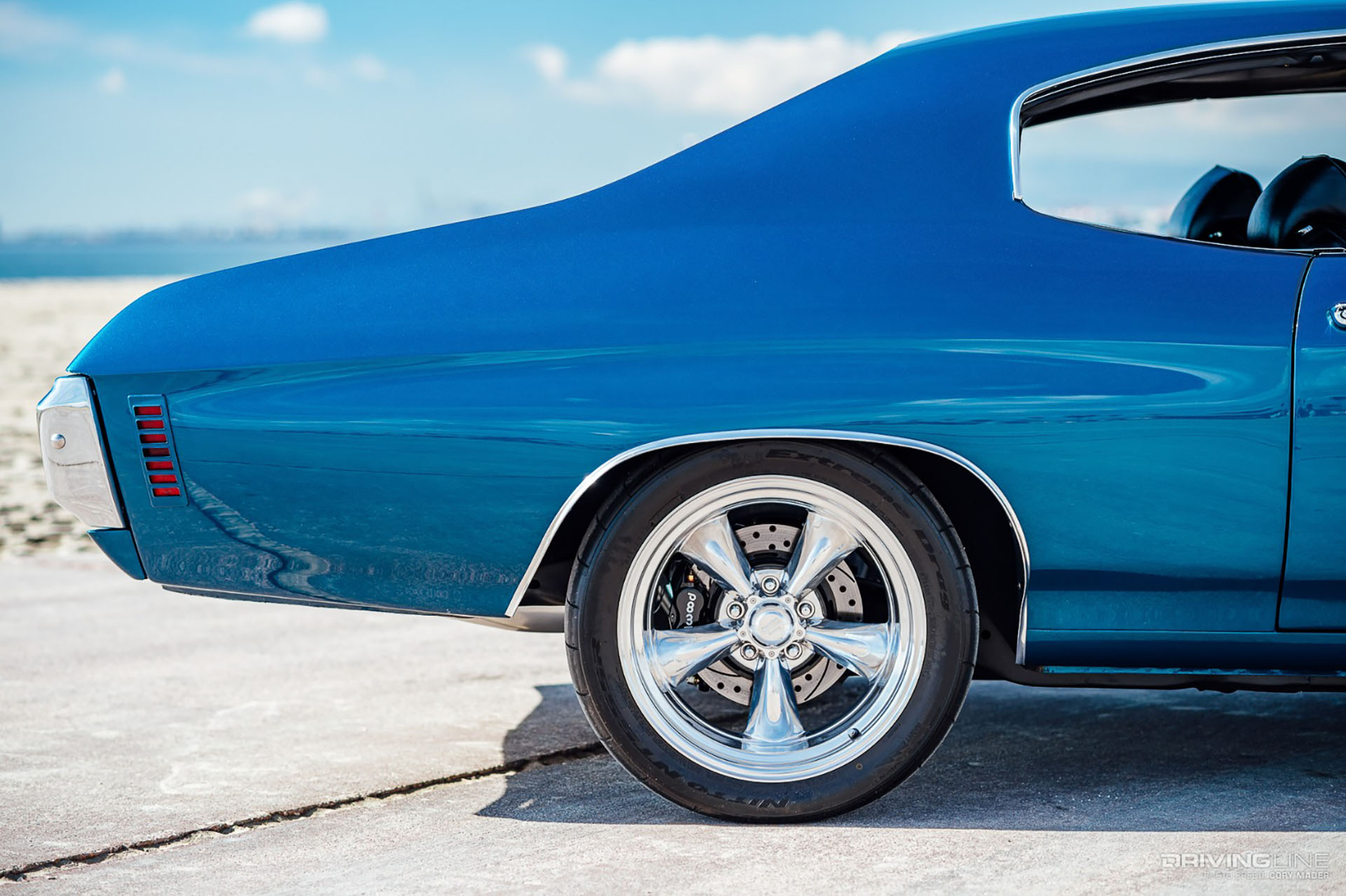 Nitto NT55R on Chevelle Blue