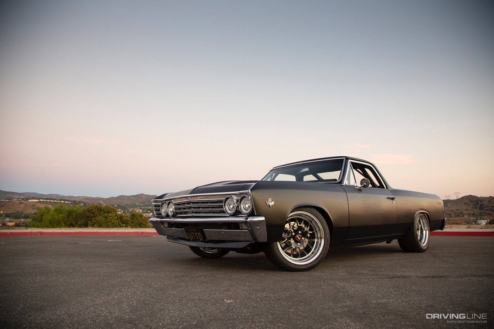 flat black El Camino on Nitto Tires