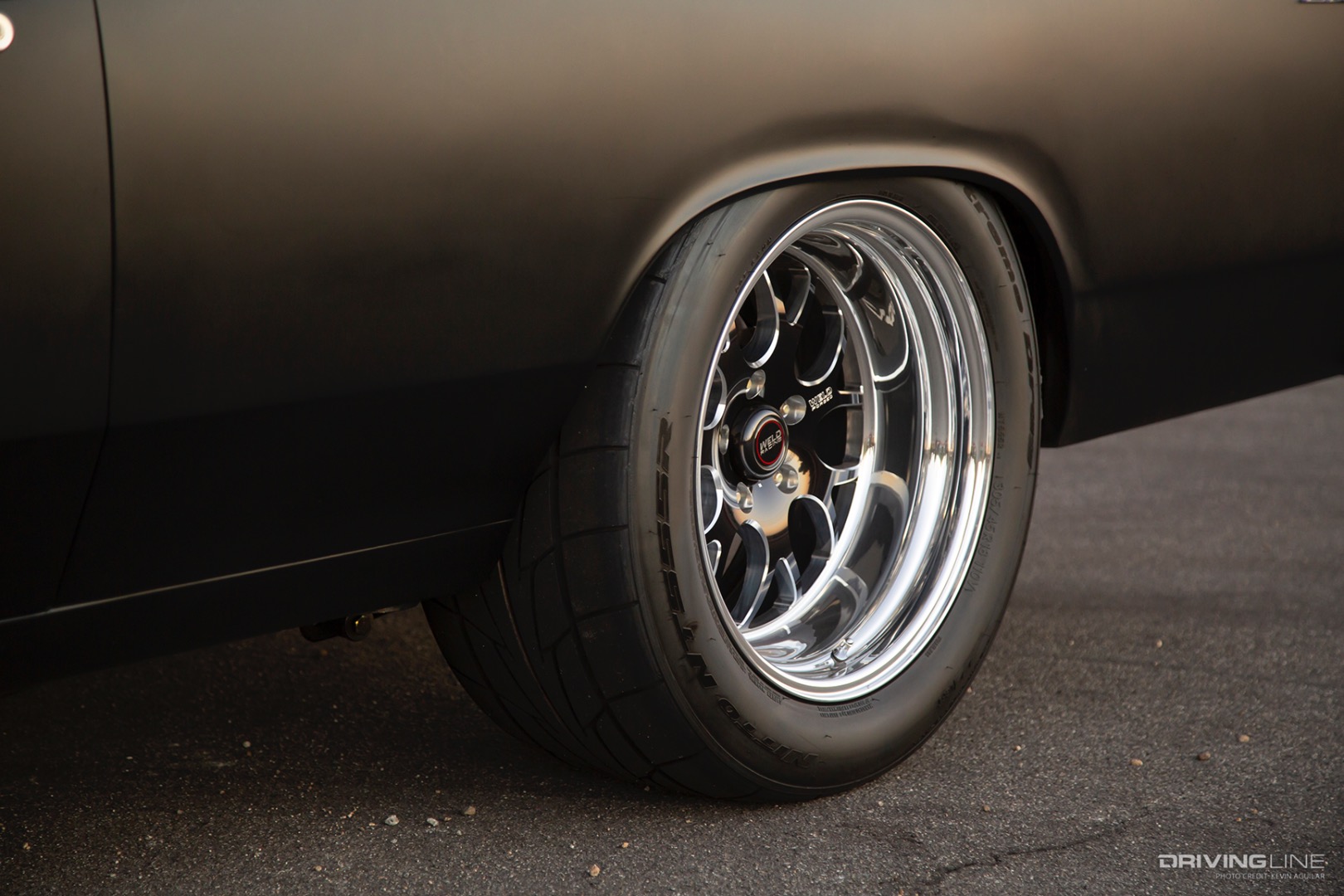 Nitto NT555R DOT Drag radials on 1967 El Camino