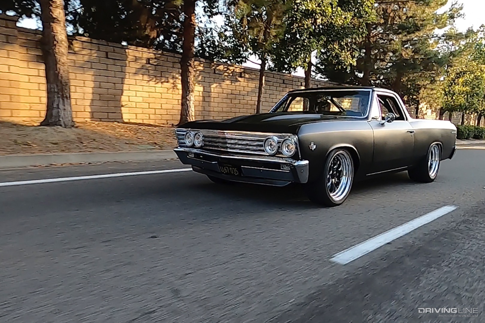 1967 El Camino driving down road