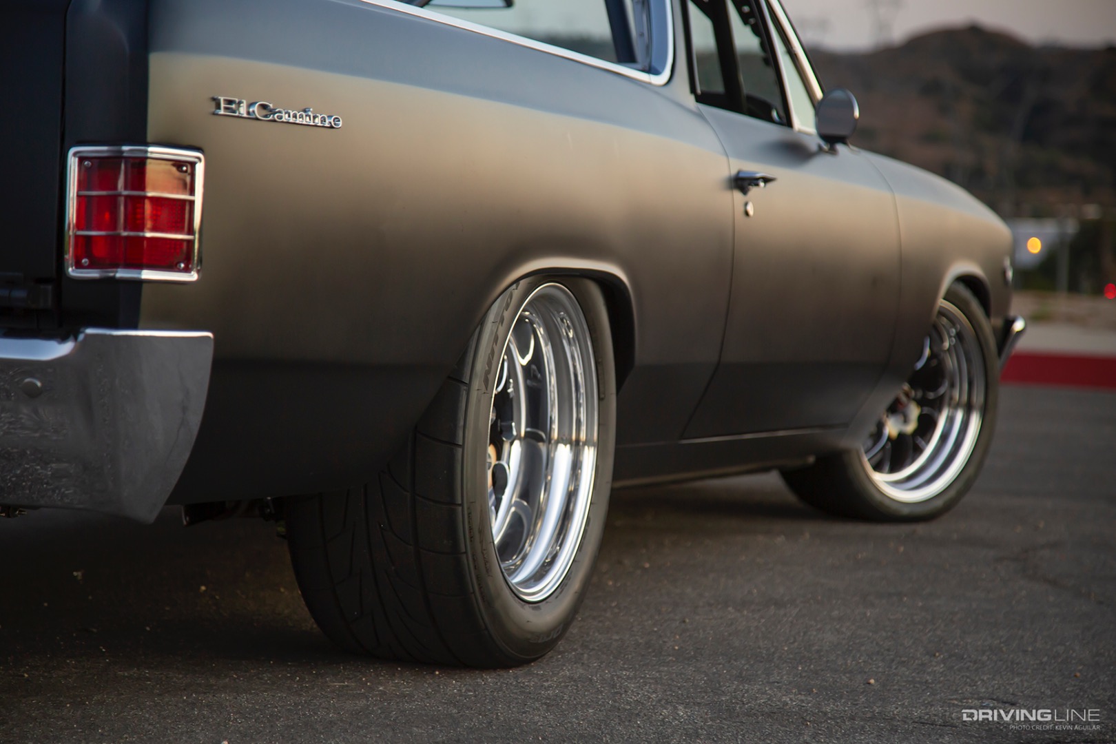 Nitto NT555R DOT drag radial on 1967 El Camino