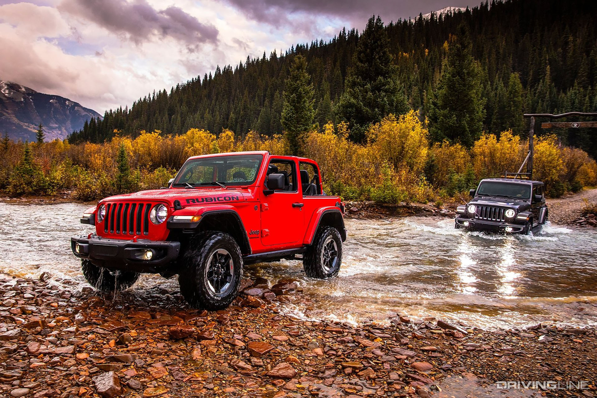 Jeep JL Wranglers in River