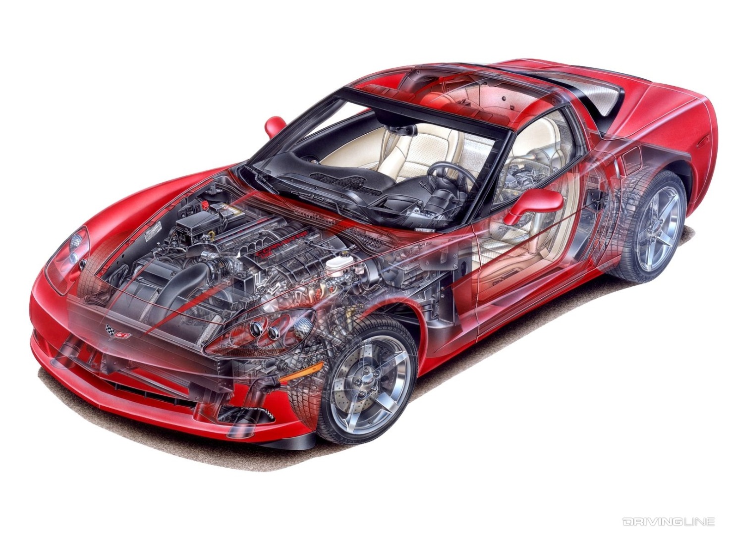 Corvette C6 cutaway