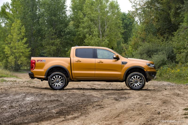 Ford Ranger orange profile