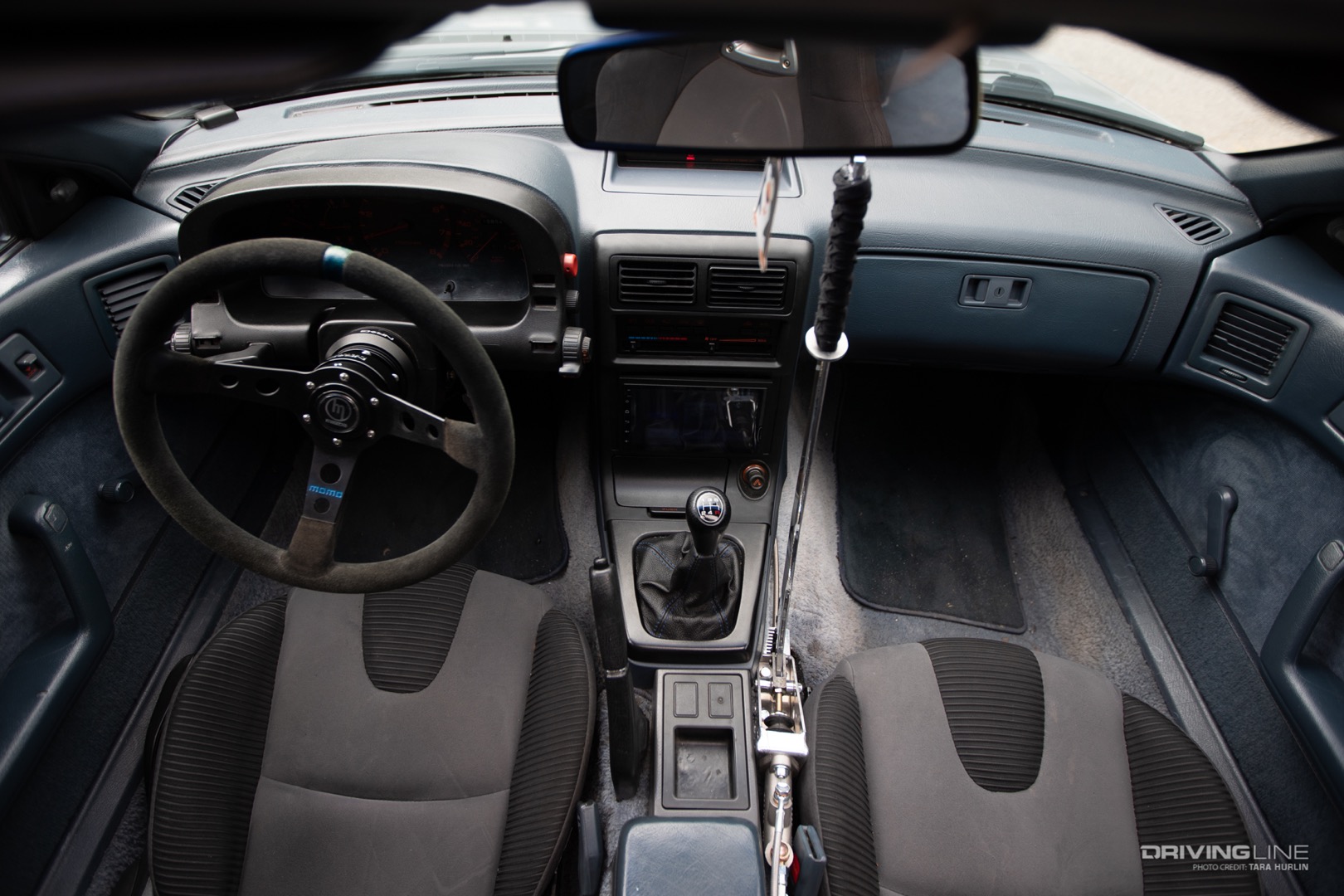 OBP hand brake installed in Mazda RX-7