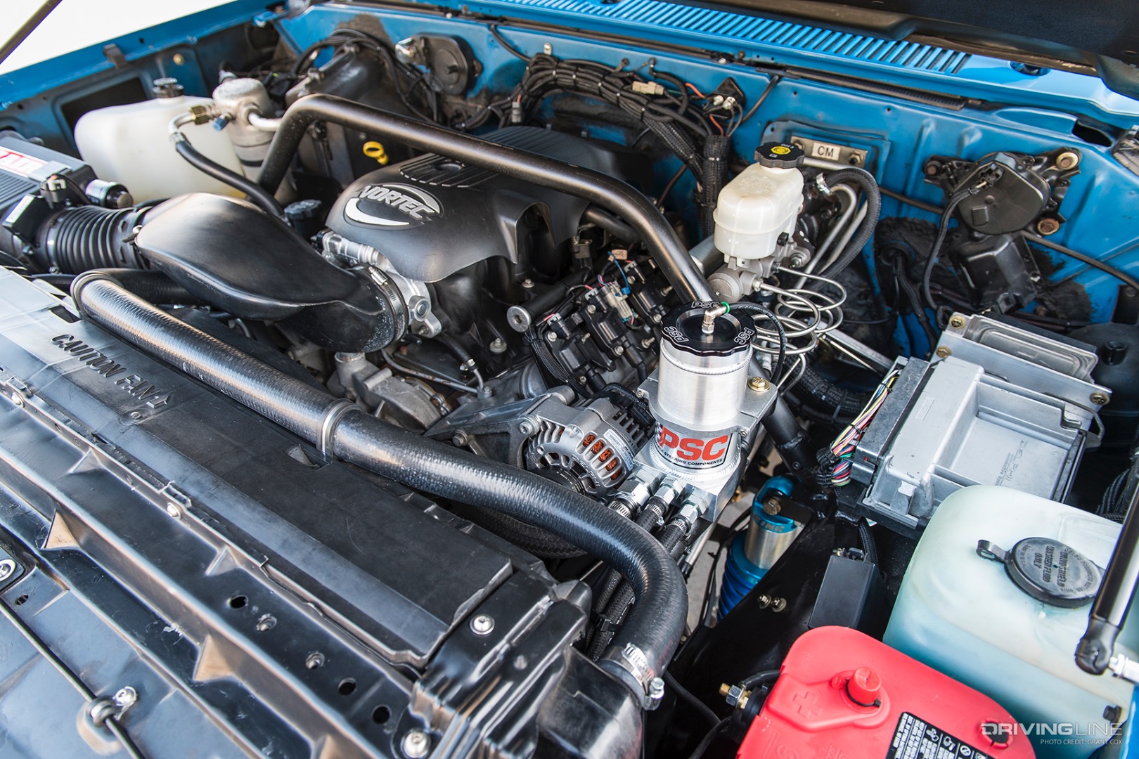 Engine of Jack Martin's '89 GMC
