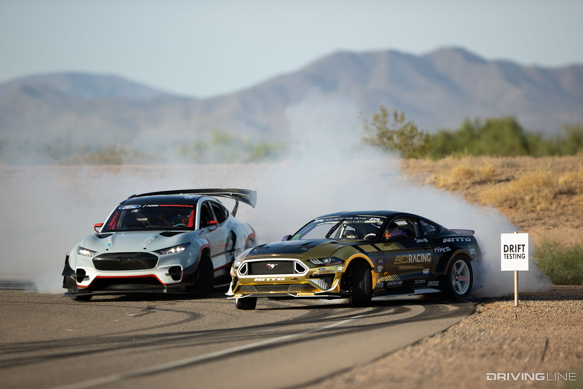 Mustang Mach-E Drifting with RTR Mustang on Nitto NT555 G2 tires