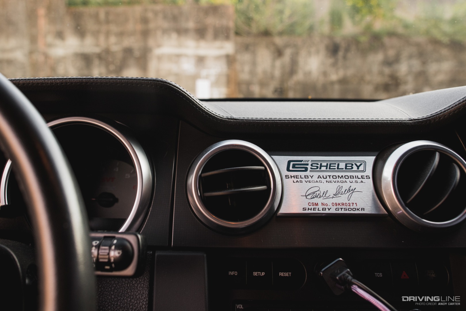 GT500 interior badge
