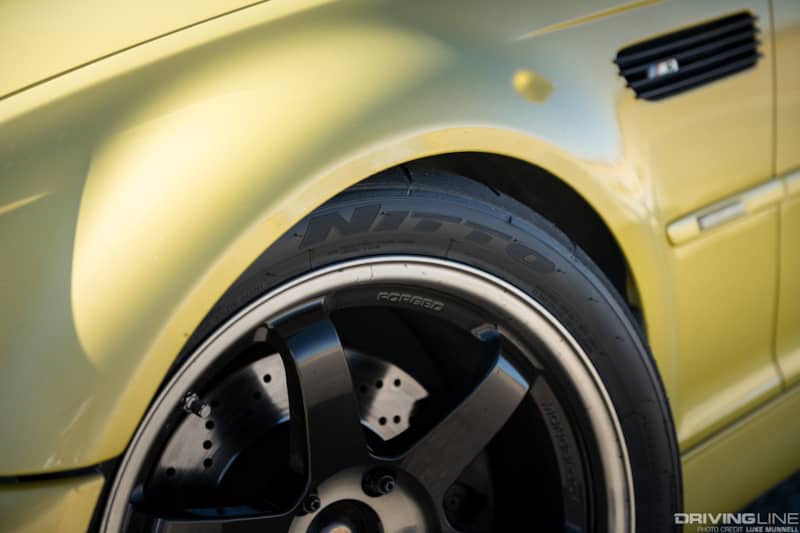 Nitto NT01 tires on a 2002 BMW E46 M3