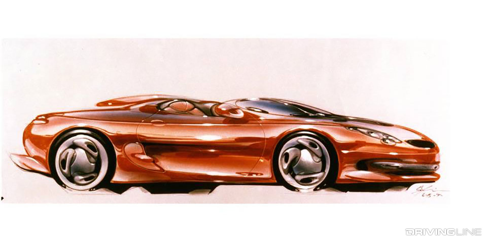 1993 Ford Mustang Mach III Concept Drawing