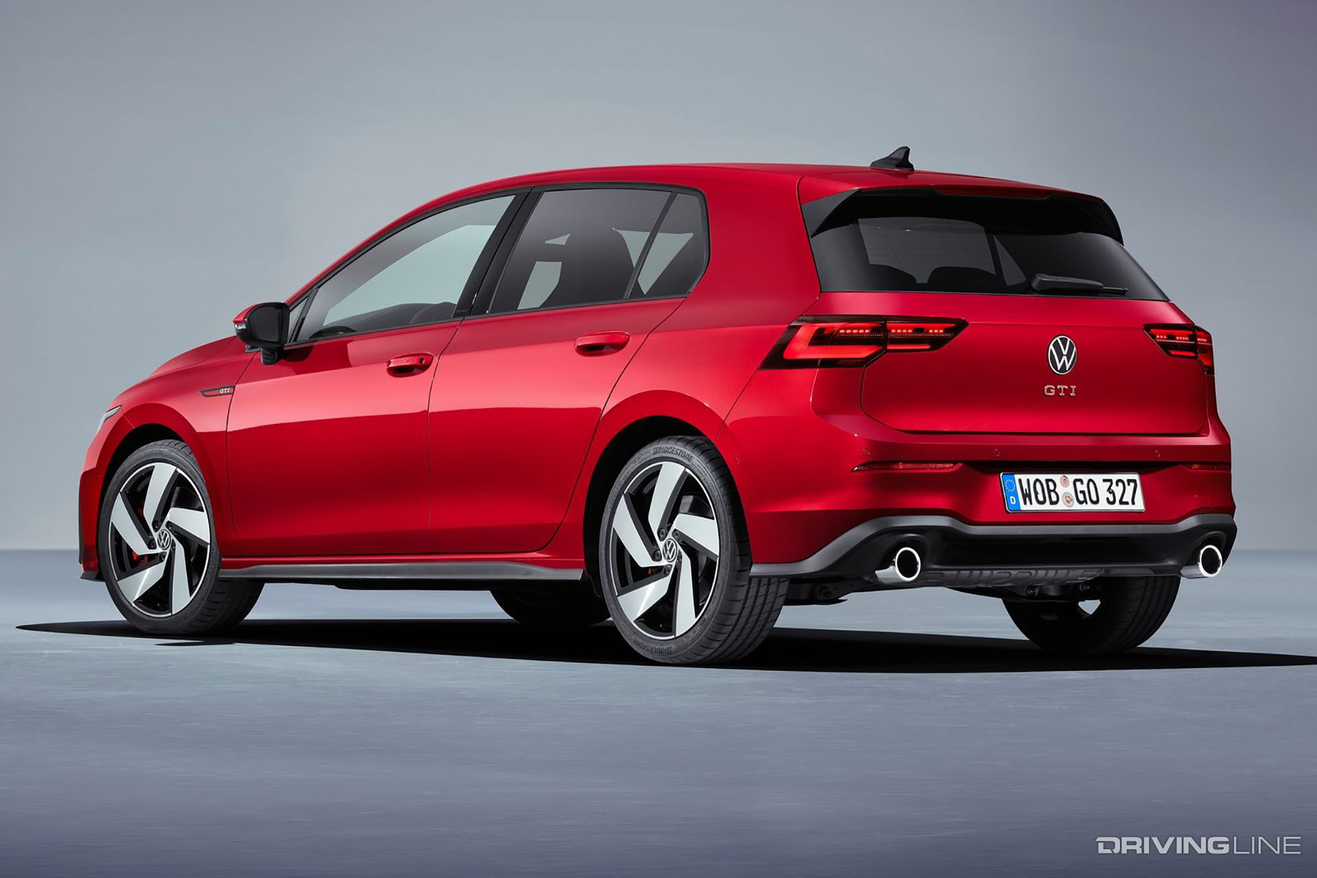 2022 Volkswagen GTI Mk8 Rear View