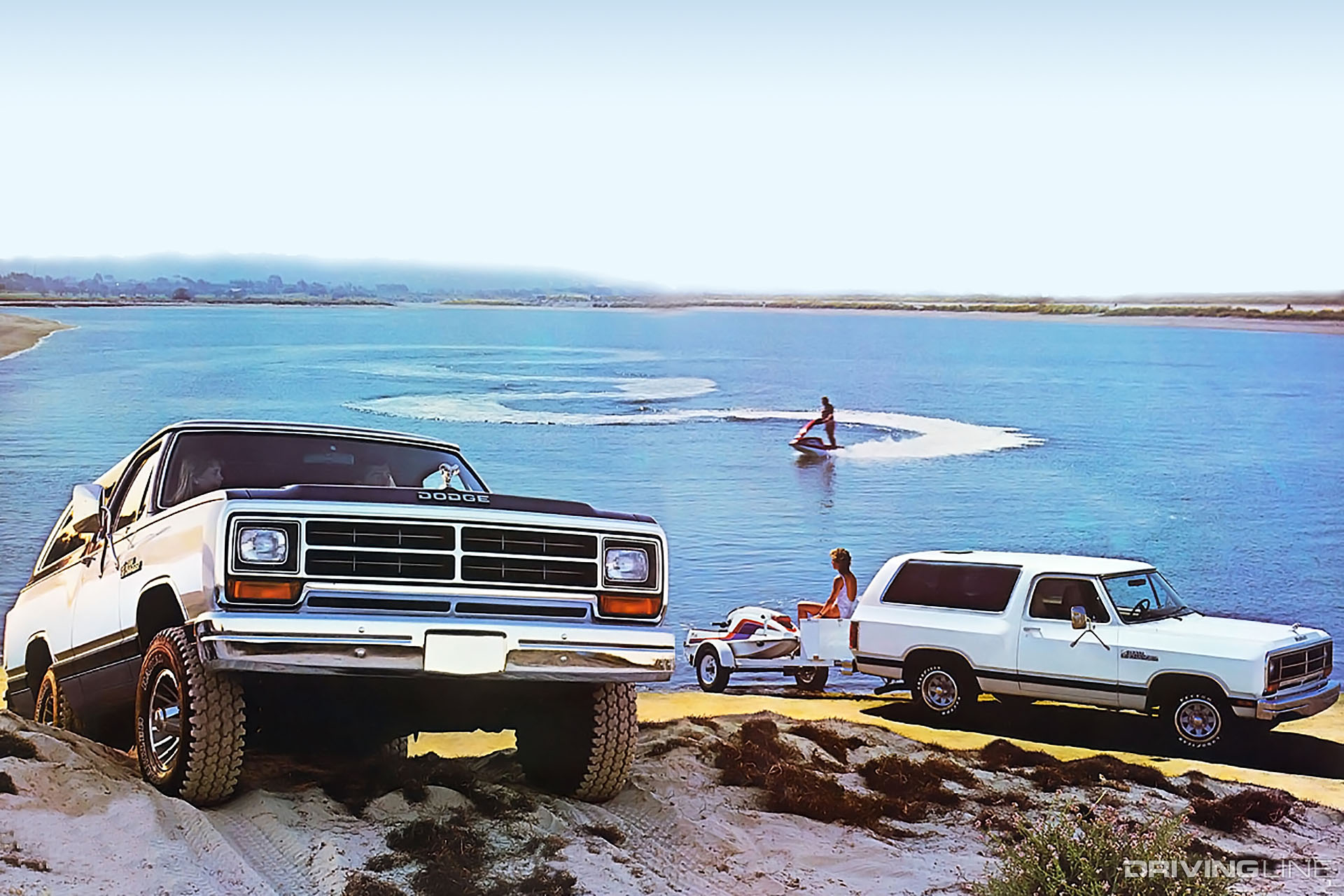 Dodge Ramcharger Towing at Lake