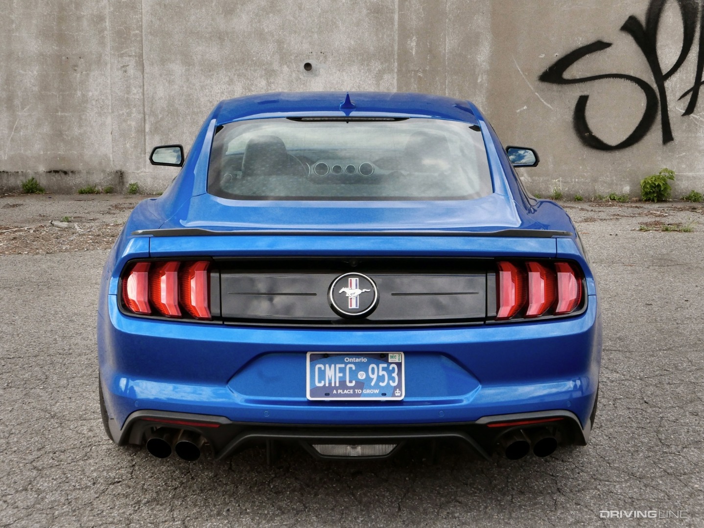 2020 Ford Mustang EcoBoost 2.3L High Performance Package rear view high angle