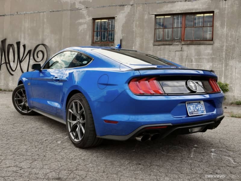 2020 Ford Mustang EcoBoost 2.3L High Performance Package rear 3/4 view