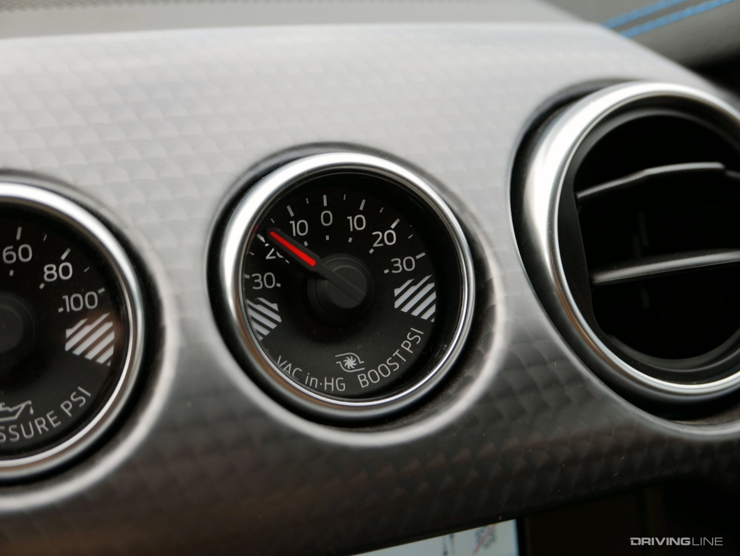 2020 Ford Mustang EcoBoost 2.3L High Performance Package boost gauge