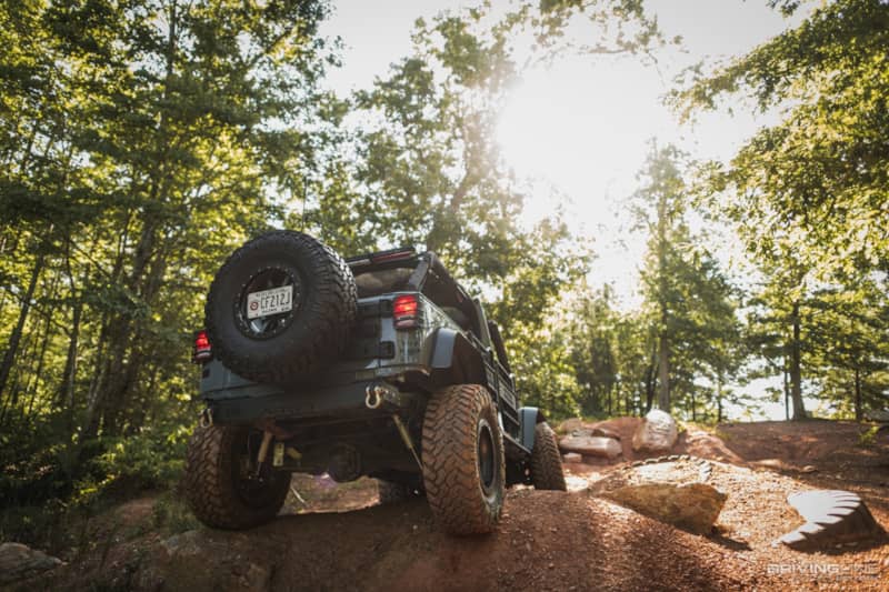 Jeep Wrangler Rubicon rear view