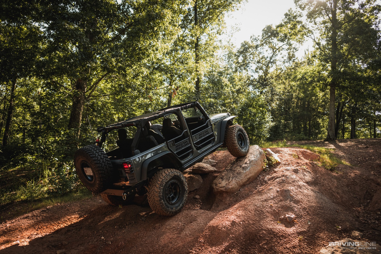 JK Wrangler rock-crawling