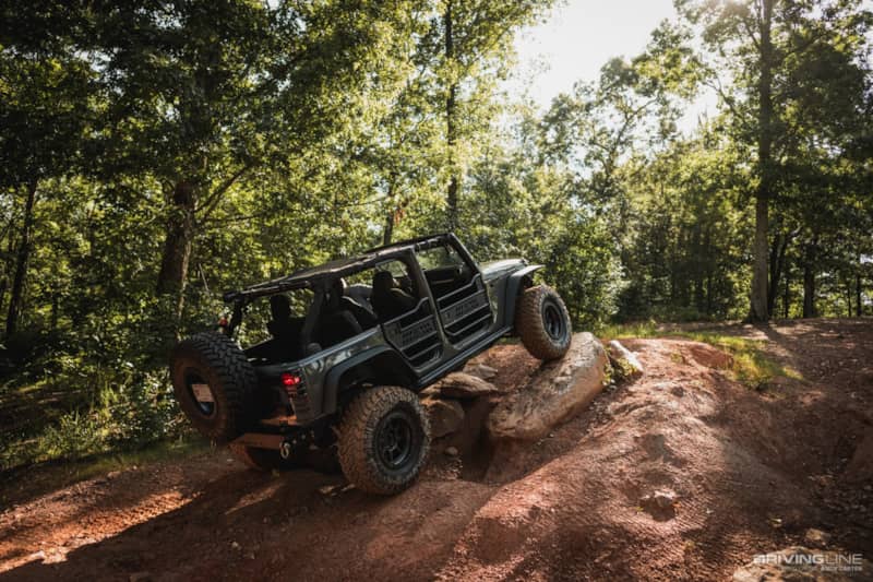 JK Wrangler rock-crawling