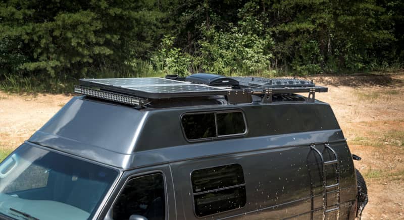 ford e series overland 4x4 van conversion ujoint offroad fiberine