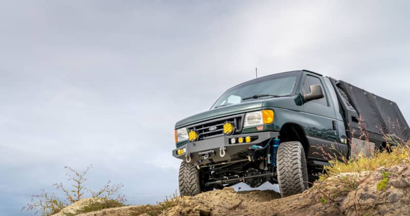 ford e series overland 4x4 van conversion ujoint offroad