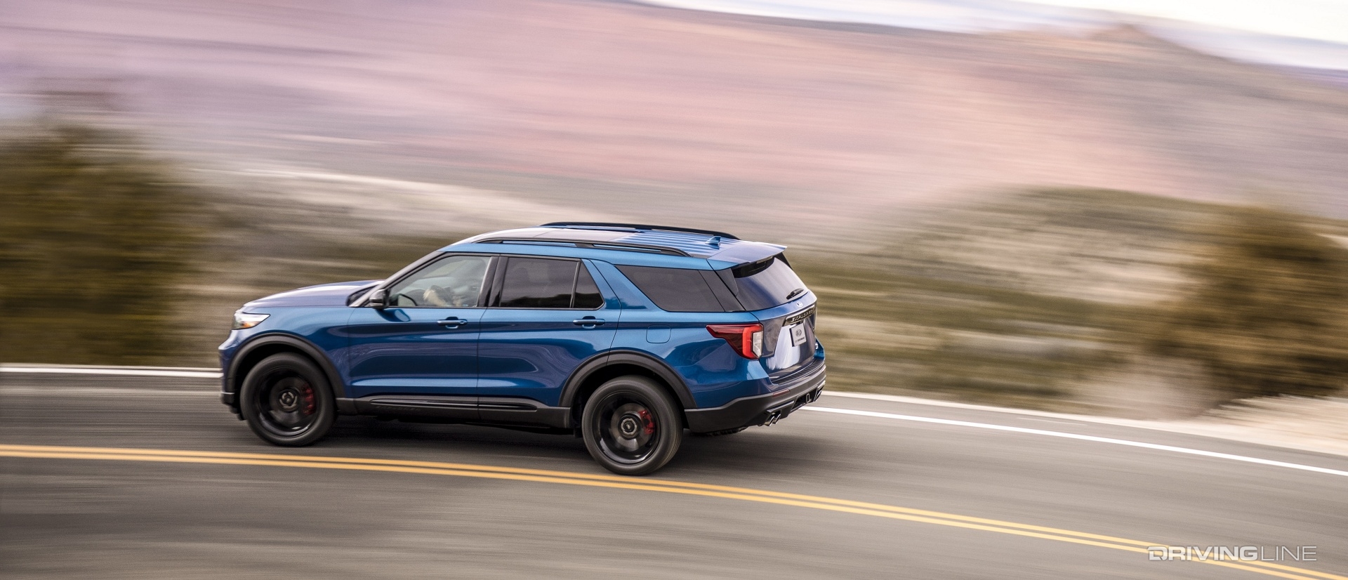 Ford Explorer ST in motion on road