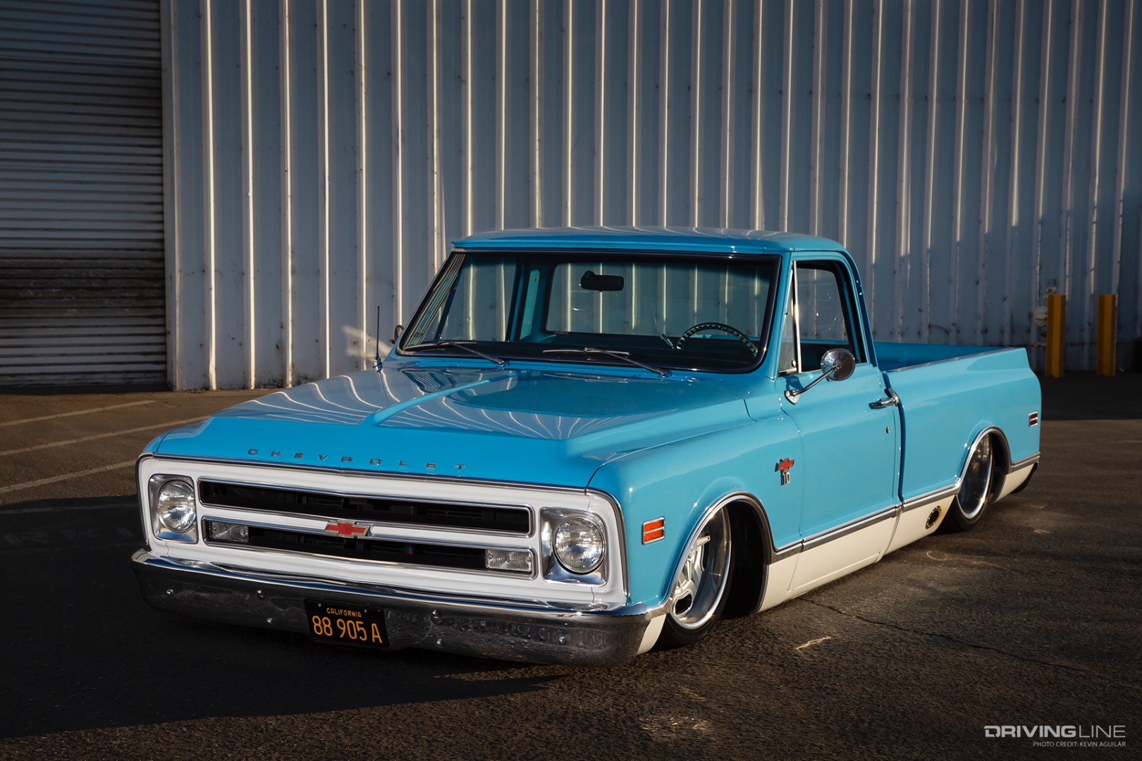 Front of Ruben Pina's '68 Chevy C10