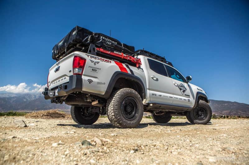 Toyota Tacoma on Nittos rear