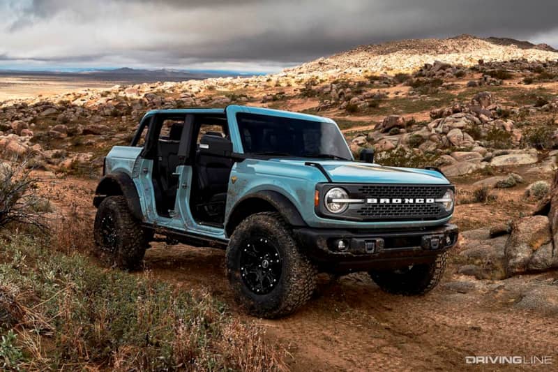 Ford Bronco in blue