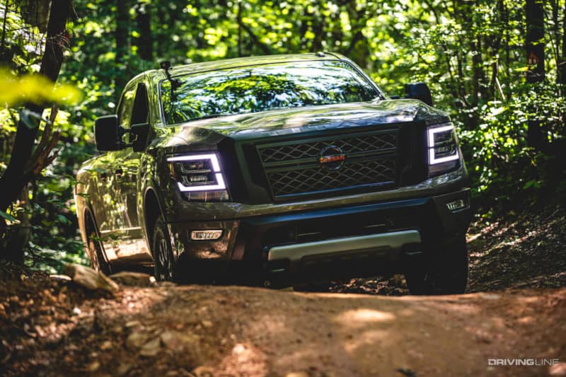 Nissan Titan in Uwharrie national forest