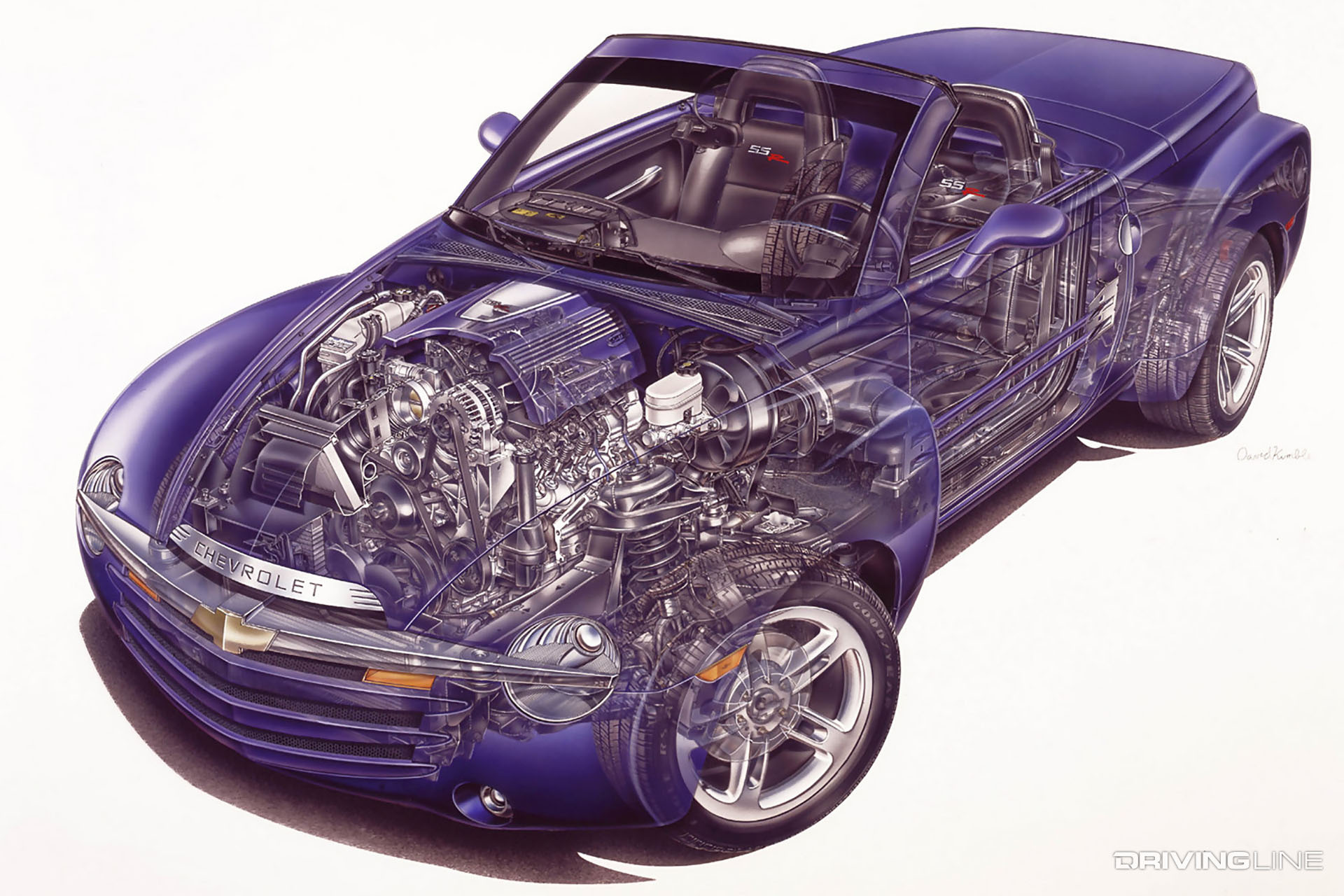 Chevy SSR Cut-Away Illustration